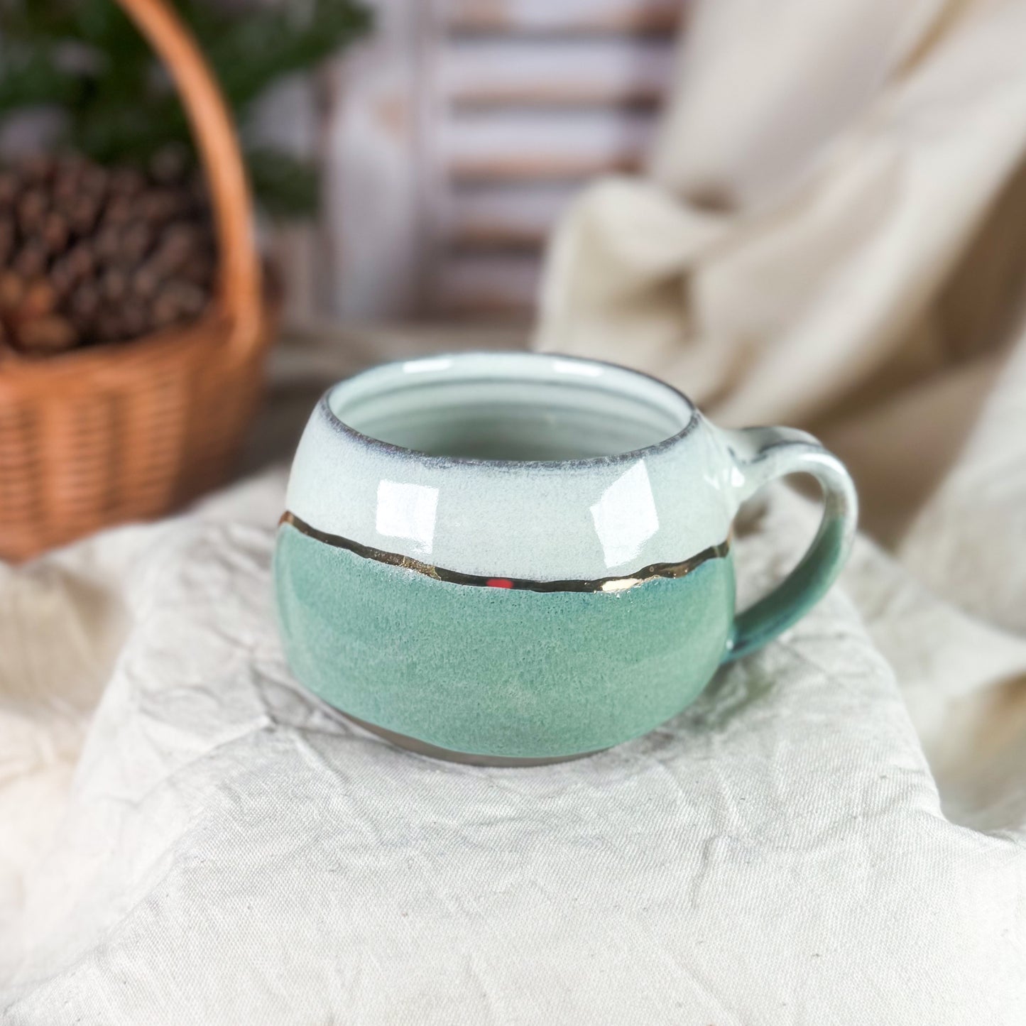 Golden Pine Frost Lotti Mug #2