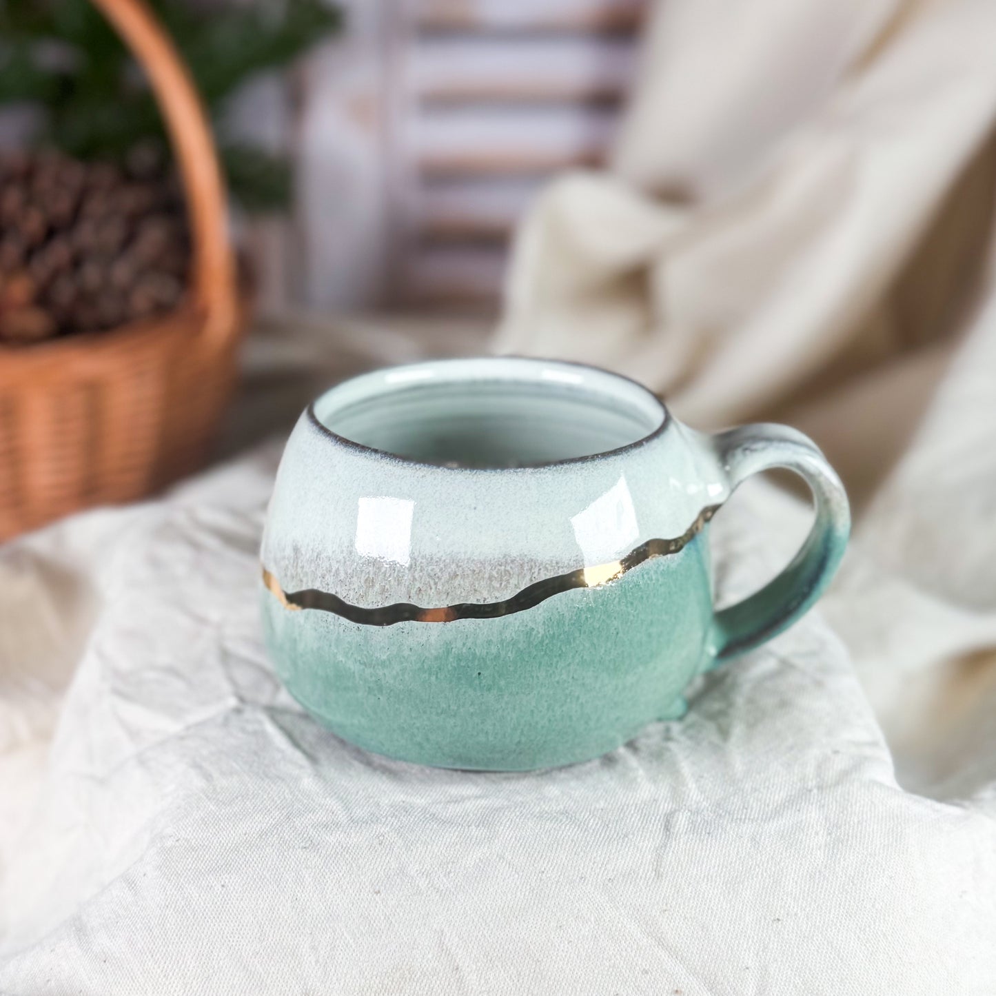 Golden Pine Frost Lotti Mug #3