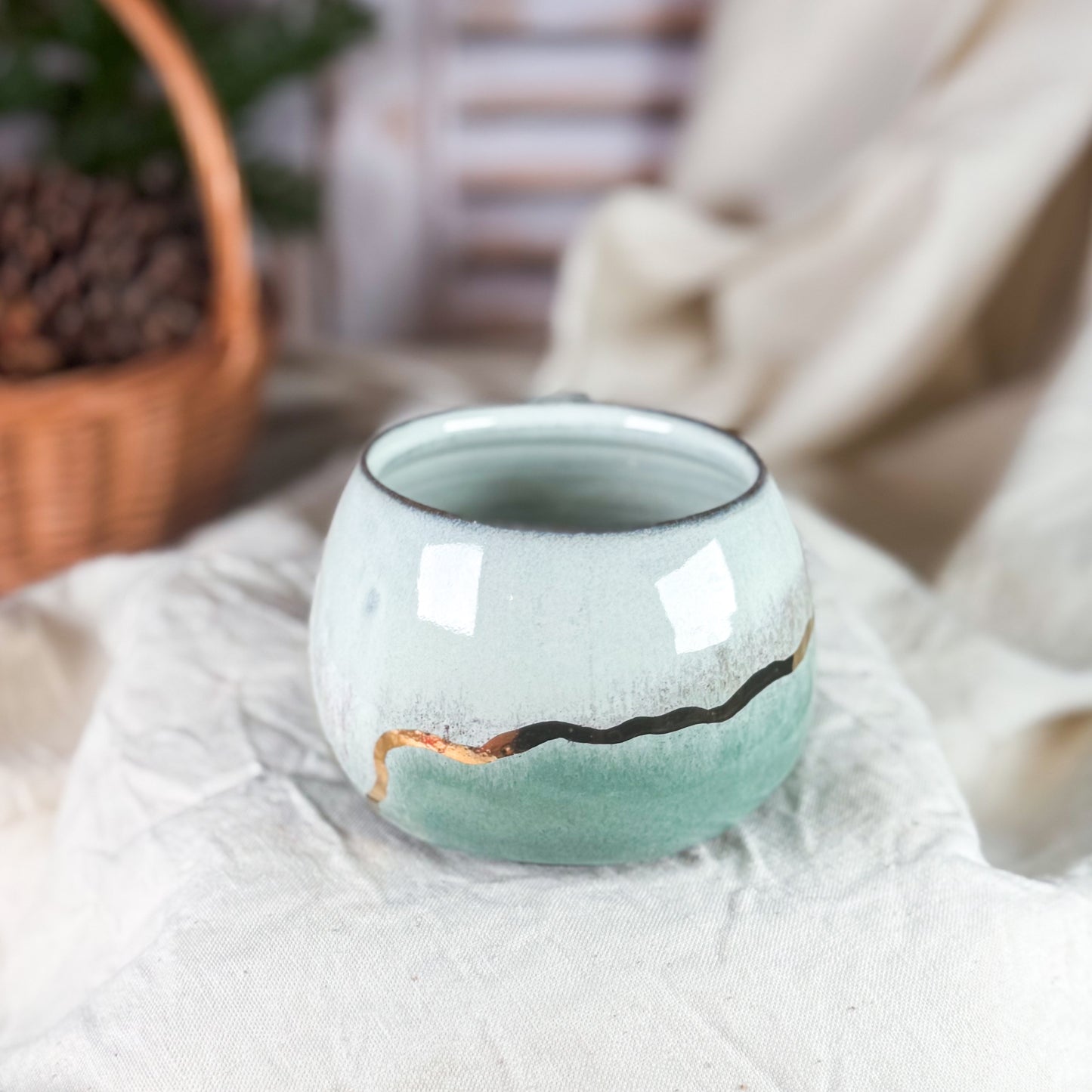 Golden Pine Frost Lotti Mug #3