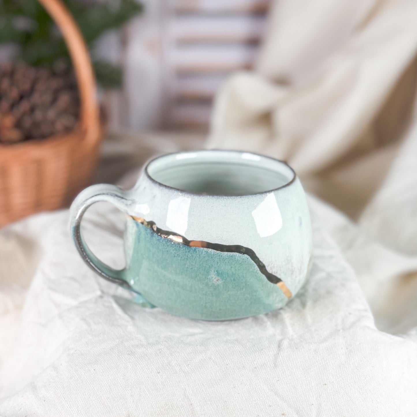 Golden Pine Frost Lotti Mug #3