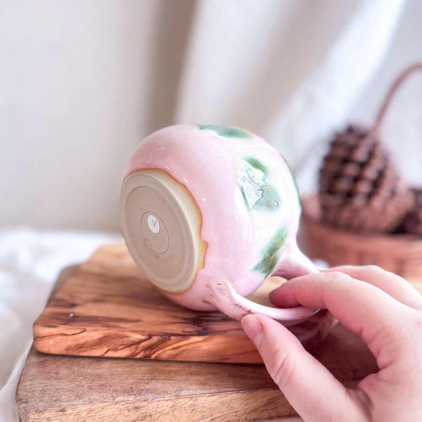 Pink Matcha Valentine Lotti Mug #1