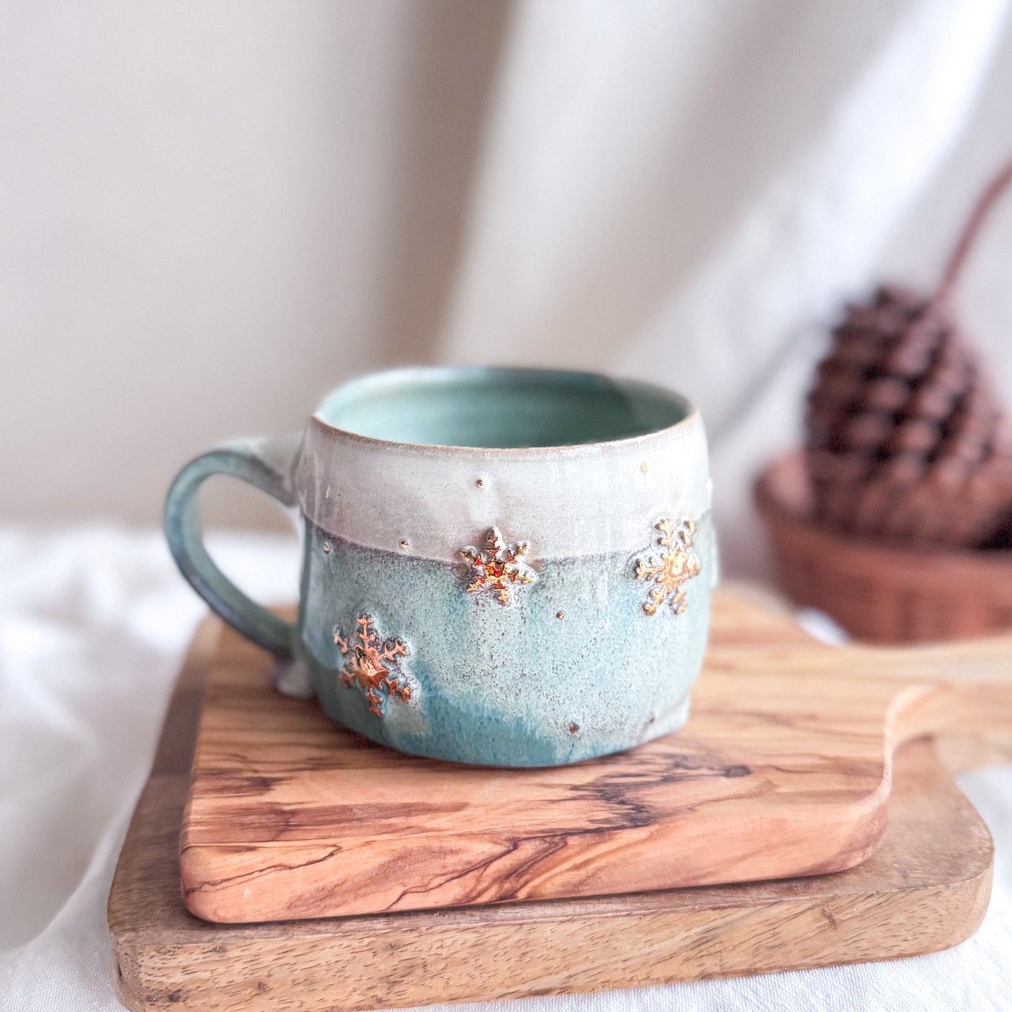 Pine Frost Snowflake Mug #2