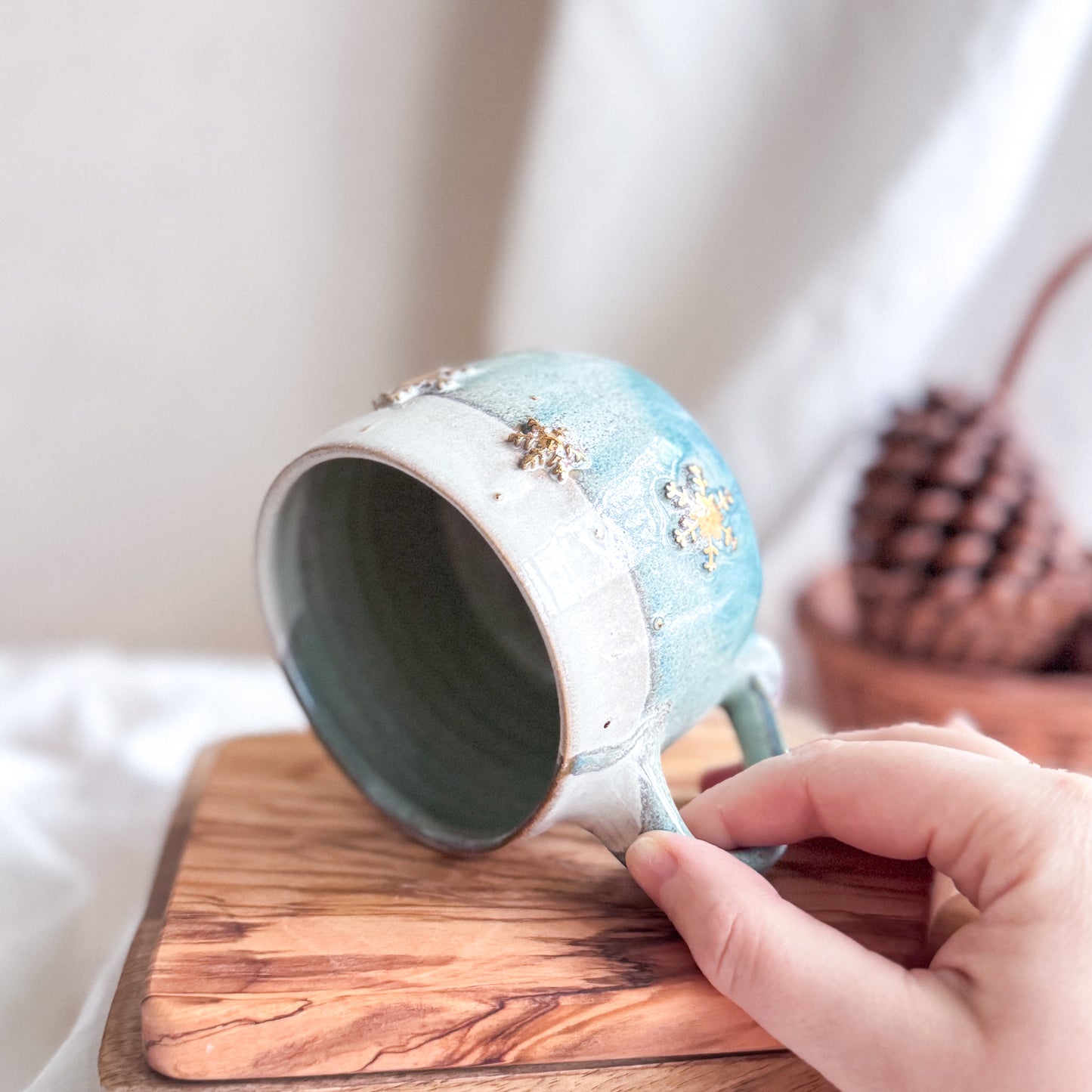 Pine Frost Snowflake Mug #2